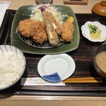 とんかつ和幸 - 料理写真:さざんか・ヒレカツ＋桜海老クリームコロッケ