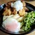 がいな製麺所 - 料理写真:温泉たまごのとり天おろし釜たま