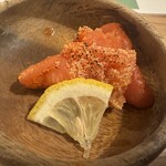 もつ鍋とごま鯖が自慢の居酒屋 個室 しろ屋 - お通し 明太子