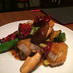 香山 - 牡蠣の四川風唐辛子炒め❤︎めっちゃ美味しい〜♫