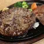 Suteki No Don - 【H27.1.12】スライスステーキ８０ｇ＆超・粗挽きハンバーグステーキ２５０ｇ１３２８円（税込）。