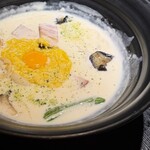 つるとんたん - ■カルボナーラのおうどん ￥1.780 (接写)