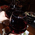 ジンギスカン ひげのうし - グラス赤ワイン