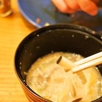 酒饌亭 灘菊かっぱ亭 - 酒蔵特製 粕汁（鯨が入っていました）