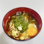 そば処 - 料理写真:めかぶそば500円＋生たまご70円