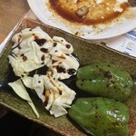 やきとり 山鳥 - ピーマン肉詰め390円