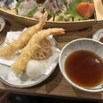魚猫 - 海老と蓮根の天麩羅