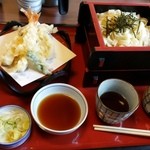 サガミ - 天ざるきしめん（小海老二本付）