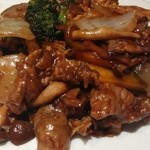四川厨房 美 - Aランチ・牛肉とカボチャの味噌炒め