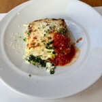 primo - 料理写真:小エビと白菜、豆乳の自家製ラザニア