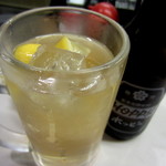 元祖立ち飲み屋 - 白ホッピーキンミヤカットレモン