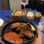 リストランテ バル ポルテーニョ - ランチのメイン料理(ミラネッサ・ポジョ)