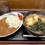 味の里 - カレーセット(900円)そば