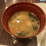 いわむら - セットのお味噌汁