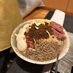 七五三 - カレーコーンビーフもんじゃ