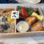 おこわ米八 - 料理写真:海老カツと五穀酢チキンの美食重