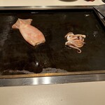 月島もんじゃ おこげ - 料理写真:イカ焼き