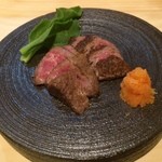 和食 寛 - 飛騨牛のみすじ炙り　1,800円