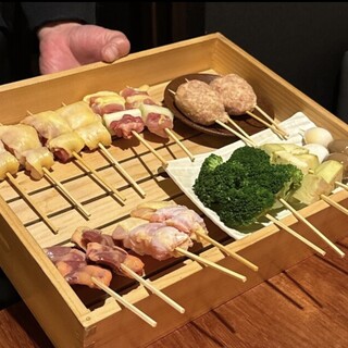 大将がもてなす軍鶏を使った極上のおまかせ焼鳥