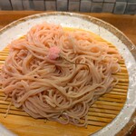 そばよし - 料理写真:桜切りそば(天ざる)1,880円✨️コシがあってひんやり冷たいベストな茹で&〆加減！蕎麦粉ではなく、桜の風味をふんだんに味わえます。
