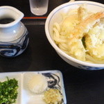 かわたうどん - えび天ぶっかけ大