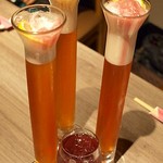 オリジナル洋風鍋 マルミット - マルミット特製の長～～い！ビアカクテル