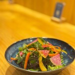 有機野菜の特製グリーンサラダ