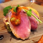 ラ・ルーチェ - 料理写真:豚のグリル、ケッパーとハーブのトマトソース