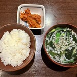 炭火焼肉 ひばち - ライスセット