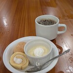 白樺湖ビューホテル - デザートとコーヒー