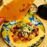 大衆酒場 一番手 - なにわのたこ焼きポテサラ税込549円