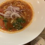 真っ赤ならーめん とまこ - トマトラーメン。