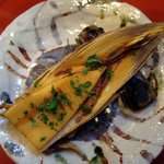 新和食 きくい - 合馬産焼若筍と空豆