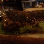 ムーンシャイン - 羽後牛ハンバーグサンド・・絶品。