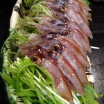 新和食 きくい - 水菜と富山産生蛍烏賊