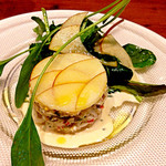 chez le mak - 【2015年2月再訪】ズワイガニのレムラード（800円）。レムラードとは、マヨネーズにマスタードやピクルス、香草の刻んだものなどを加えてつくるソースのこと。