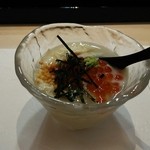 Sushimasa - 湯葉乗せ冷製粥