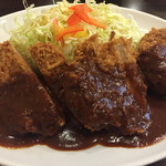 とんかつ ひろ喜 - 特選ヒレカツ＋ミンチカツ