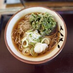 そば処 亀島 - 春菊天そば