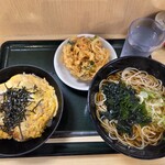 名代 箱根そば - 料理写真:ミニかつ丼セット(かき揚げ)