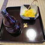 比良山荘 - 鍋の薬味、柚子と山椒粉