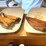 郷土料理 海幸 - 本日の焼魚（ほっけ・鯖みりん）
