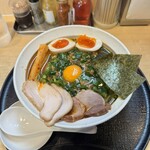 つけ麺 たけもと - 特製雪が谷ニラそば 汁有り ¥1,500 +麺大盛 ¥100