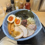 つけ麺 たけもと - 特製梅生姜煮干しそば ¥1,500 + 麺大盛 ¥100