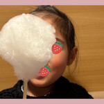  しゃぶ葉 - 初めて自分で綿あめを作って、ご満悦のミニザウルス♡