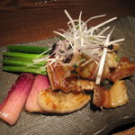 Azabu Juuban Teppanyaki Roman Tei - 霧島豚のネギ塩焼き　