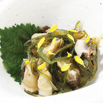 Whisk shellfish wasabi