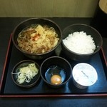 ゆで太郎 - 朝定食 Cセット（350円）