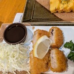 個室居酒屋 船橋酒房 - マグロのレアカツ　という名前ですが、しっかり火通ってます