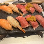 黃金出汁涮涮鍋與江戶前壽司 肉之Asatsu 梅田御初天神店 - 